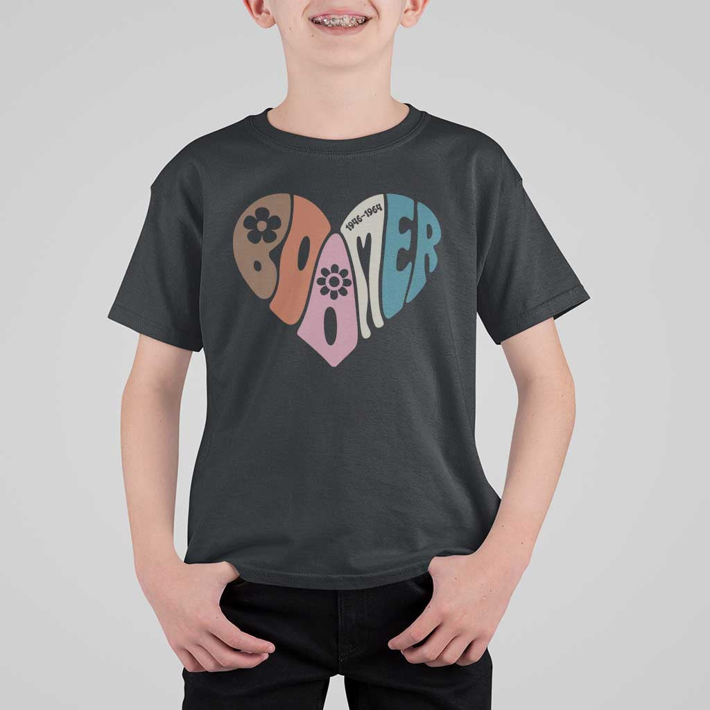 Boomers Generation T Shirt For Kid Vintage 40s 50s 60s Hippe Peace Love Hippy - Wonder Print Shop