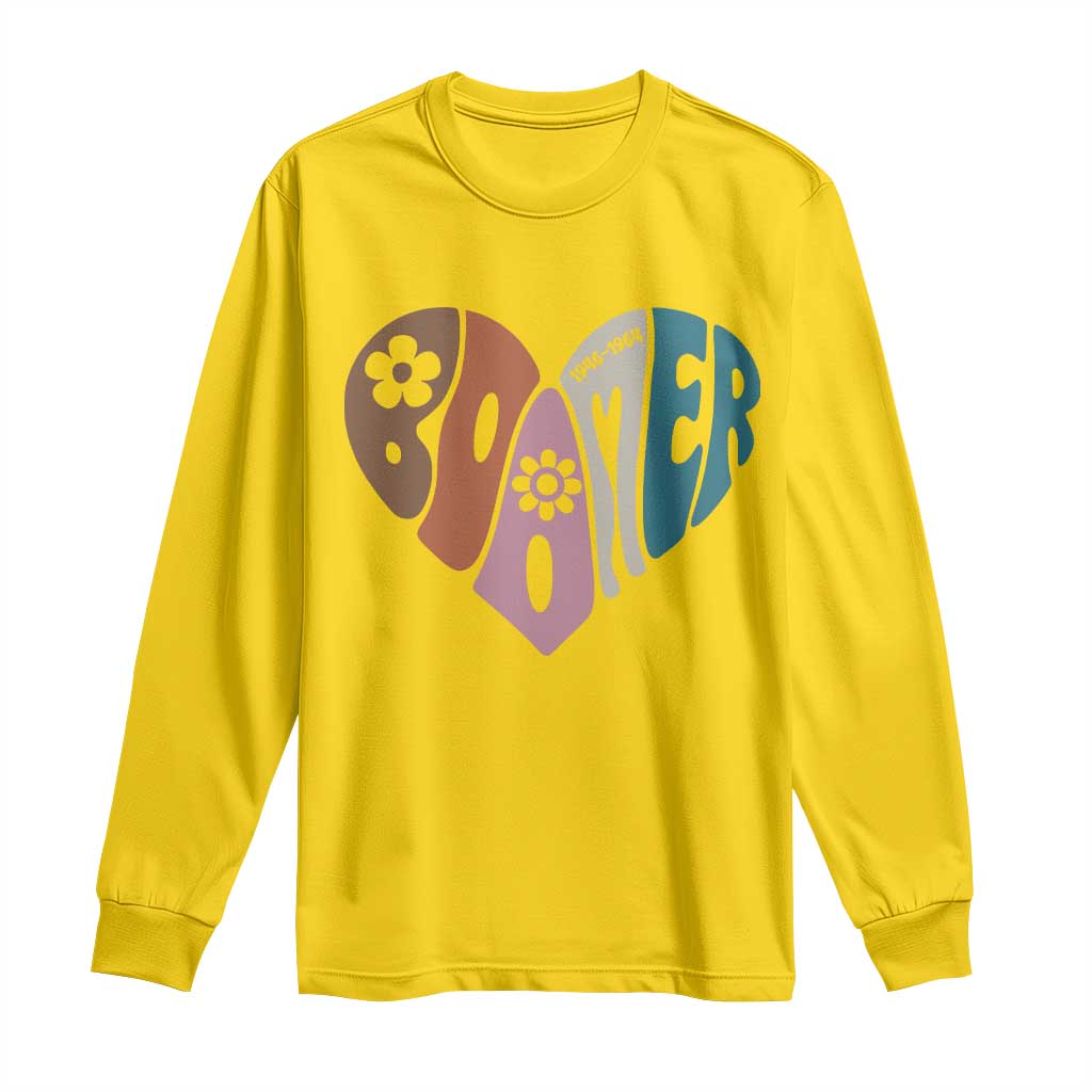 Boomers Generation Long Sleeve Shirt Vintage 40s 50s 60s Hippe Peace Love Hippy - Wonder Print Shop