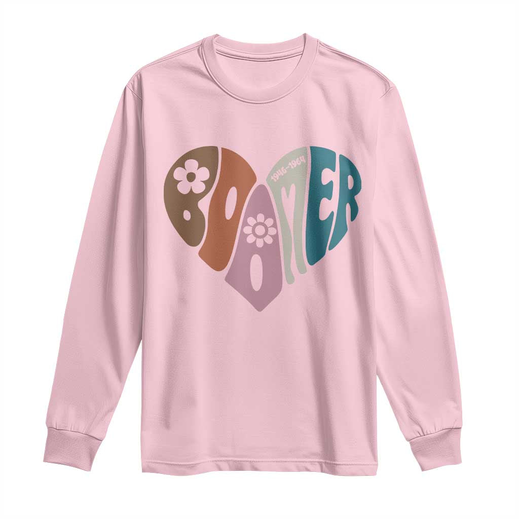 Boomers Generation Long Sleeve Shirt Vintage 40s 50s 60s Hippe Peace Love Hippy - Wonder Print Shop