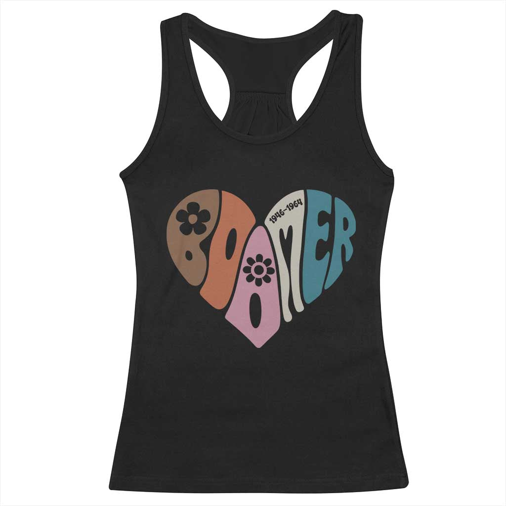 Boomers Generation Racerback Tank Top Vintage 40s 50s 60s Hippe Peace Love Hippy - Wonder Print Shop