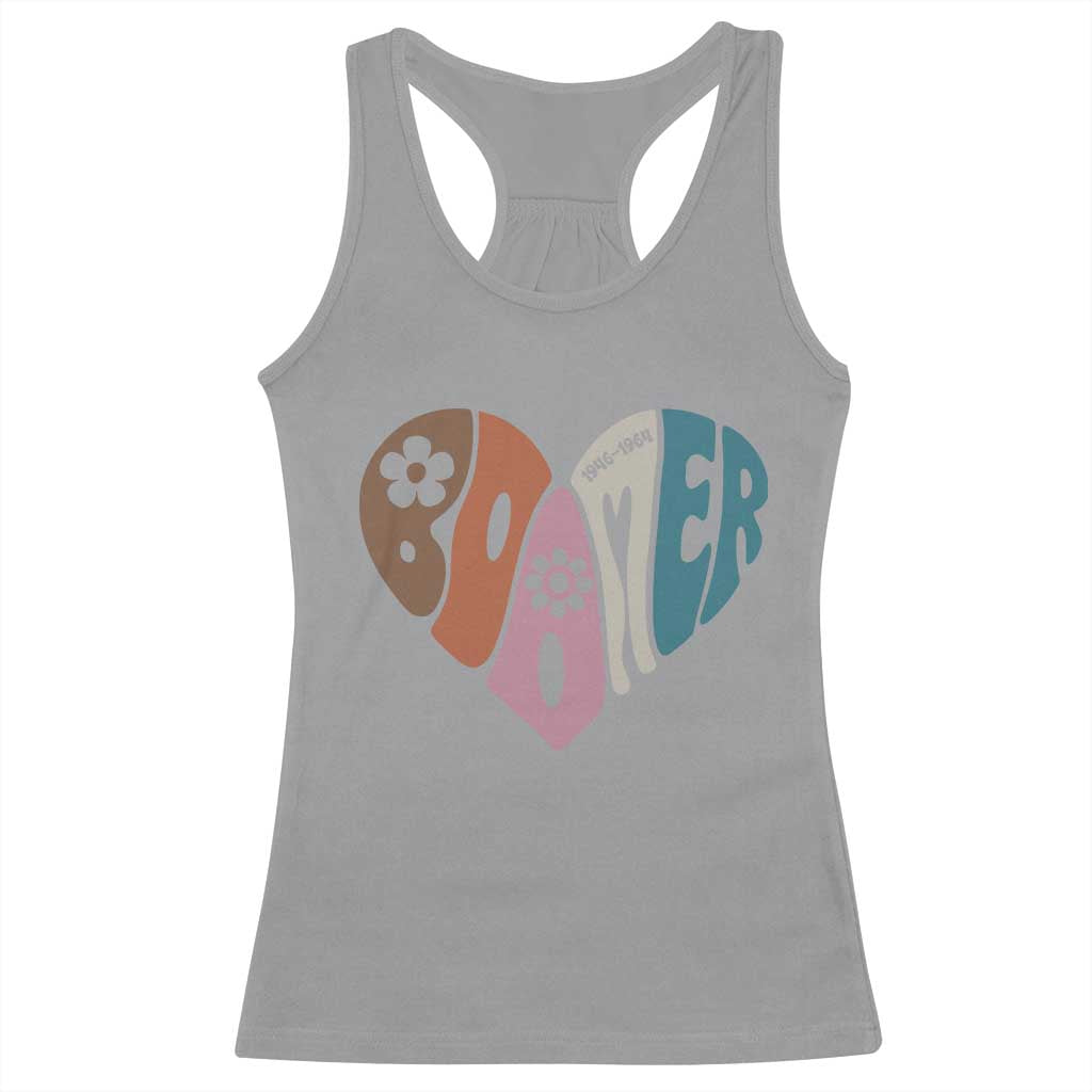 Boomers Generation Racerback Tank Top Vintage 40s 50s 60s Hippe Peace Love Hippy - Wonder Print Shop