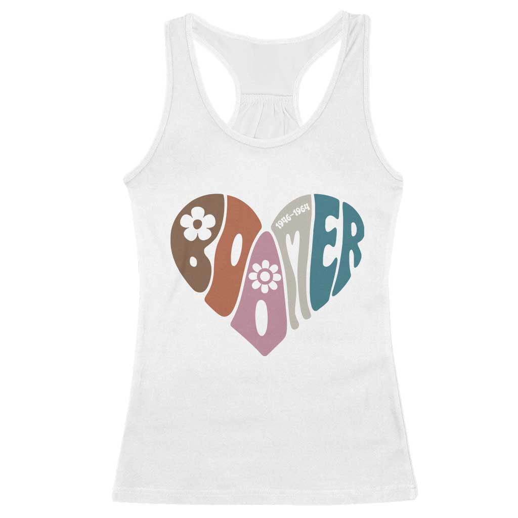 Boomers Generation Racerback Tank Top Vintage 40s 50s 60s Hippe Peace Love Hippy - Wonder Print Shop
