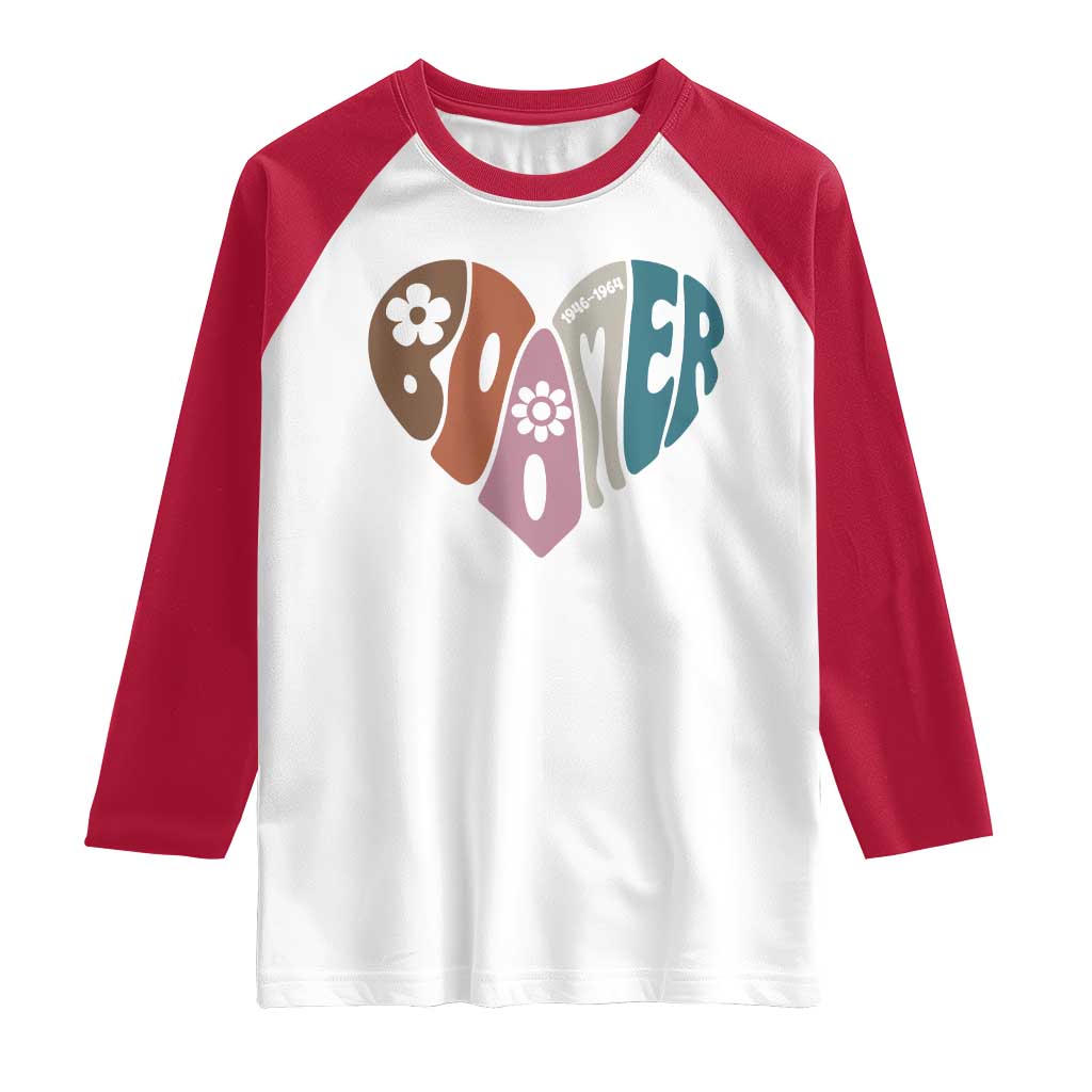 Boomers Generation Raglan Shirt Vintage 40s 50s 60s Hippe Peace Love Hippy - Wonder Print Shop