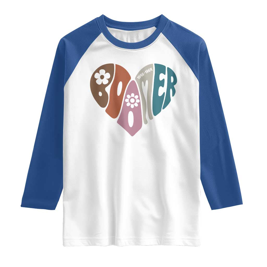 Boomers Generation Raglan Shirt Vintage 40s 50s 60s Hippe Peace Love Hippy - Wonder Print Shop