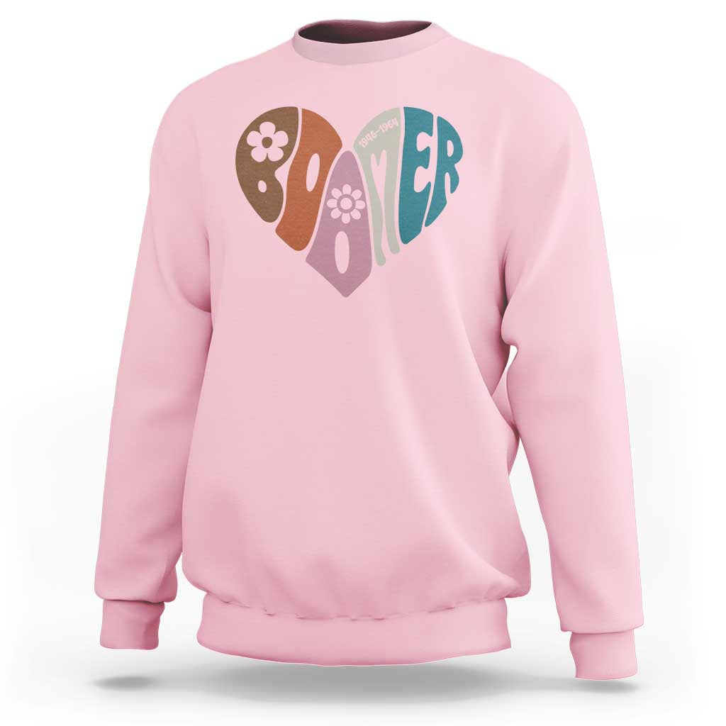 Boomers Generation Sweatshirt Vintage 40s 50s 60s Hippe Peace Love Hippy - Wonder Print Shop