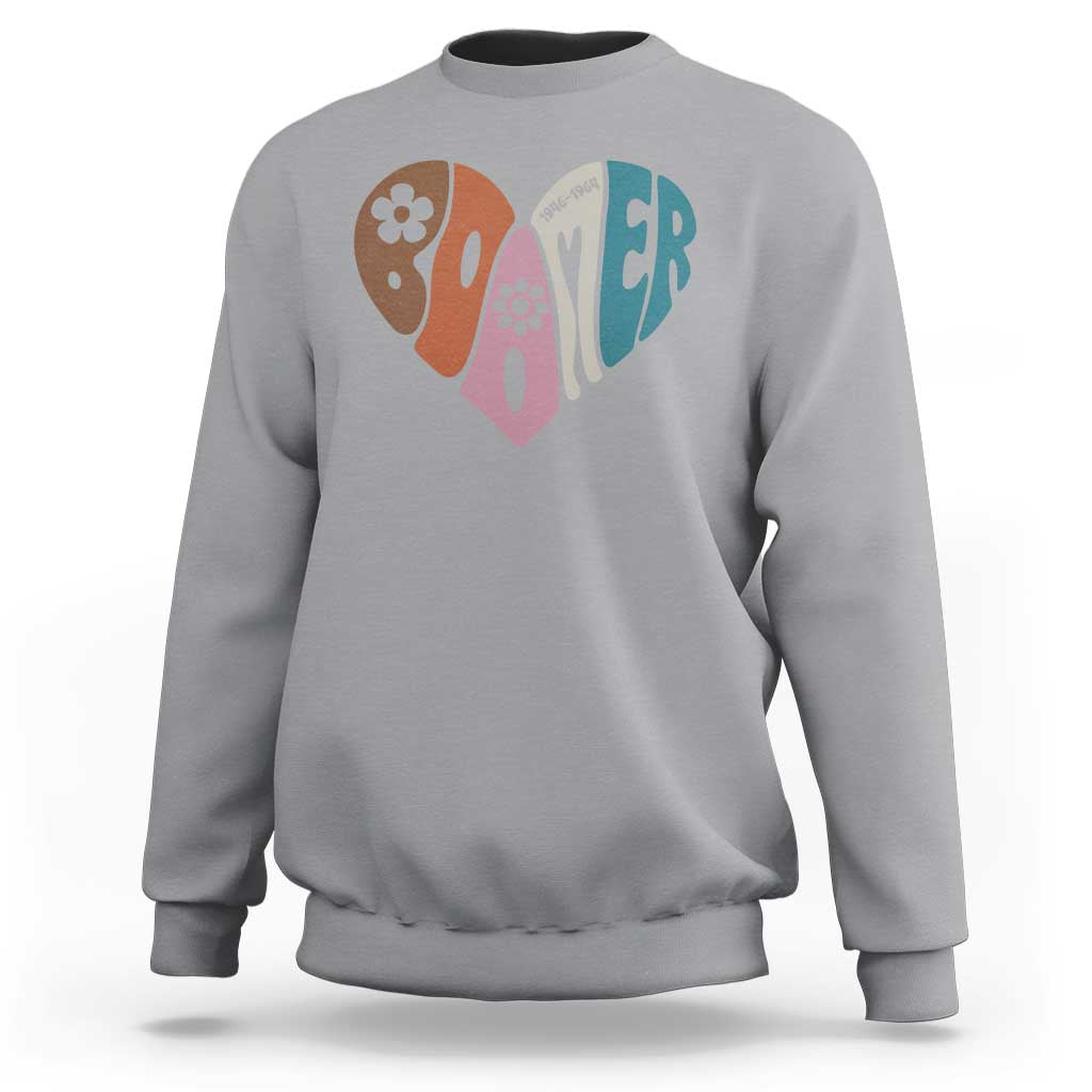 Boomers Generation Sweatshirt Vintage 40s 50s 60s Hippe Peace Love Hippy - Wonder Print Shop