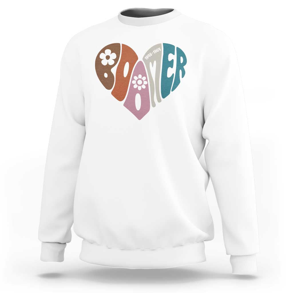 Boomers Generation Sweatshirt Vintage 40s 50s 60s Hippe Peace Love Hippy - Wonder Print Shop