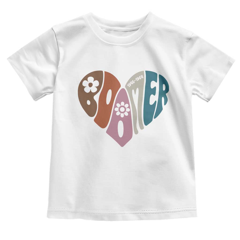 Boomers Generation Toddler T Shirt Vintage 40s 50s 60s Hippe Peace Love Hippy - Wonder Print Shop