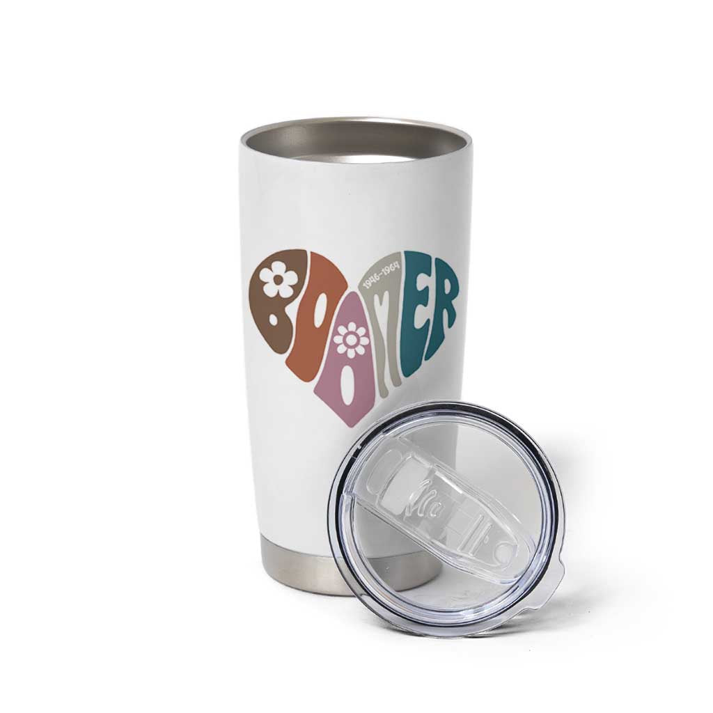 Boomers Generation Tumbler Cup Vintage 40s 50s 60s Hippe Peace Love Hippy - Wonder Print Shop