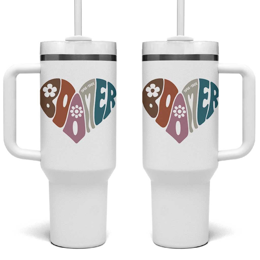 Boomers Generation Tumbler With Handle Vintage 40s 50s 60s Hippe Peace Love Hippy - Wonder Print Shop