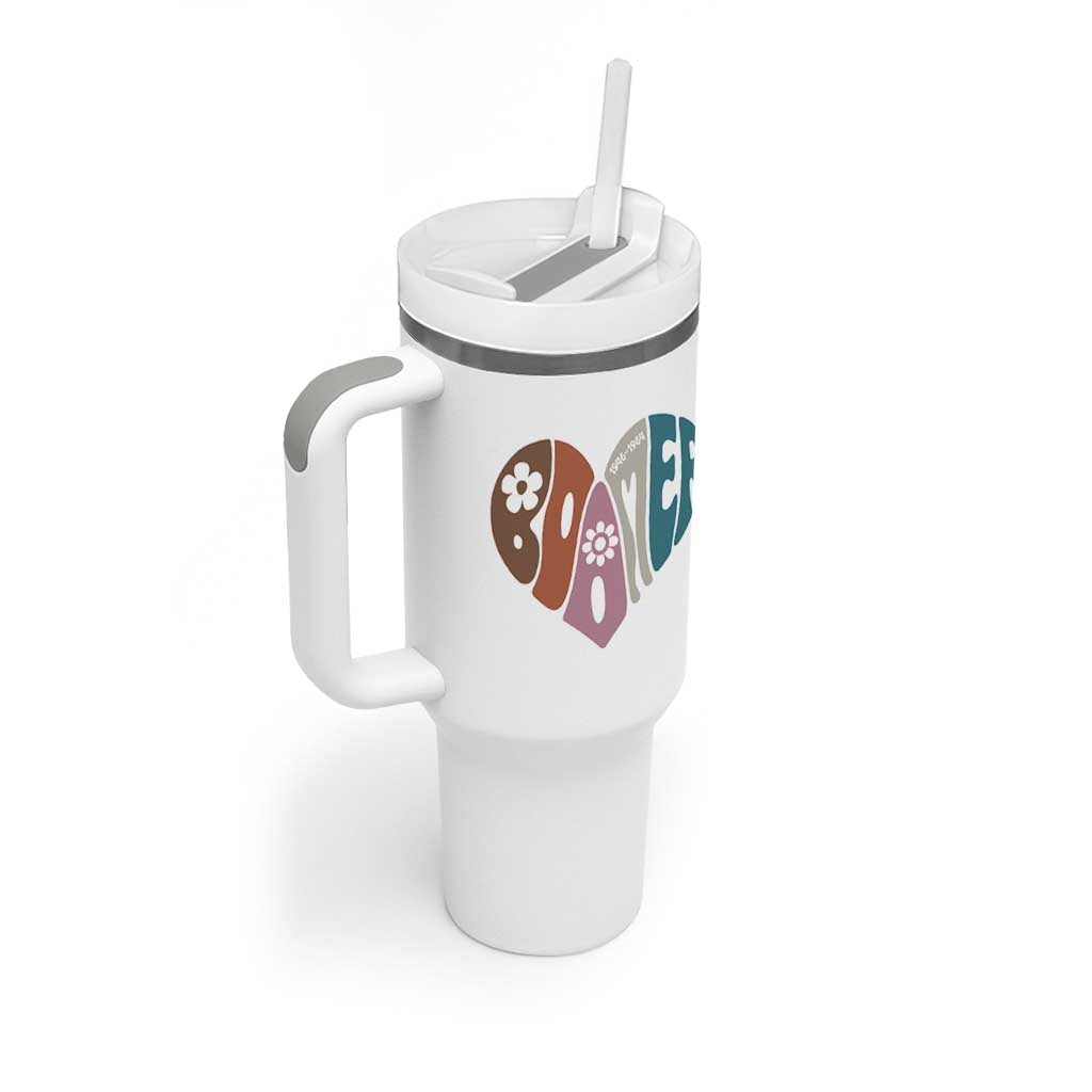 Boomers Generation Tumbler With Handle Vintage 40s 50s 60s Hippe Peace Love Hippy - Wonder Print Shop