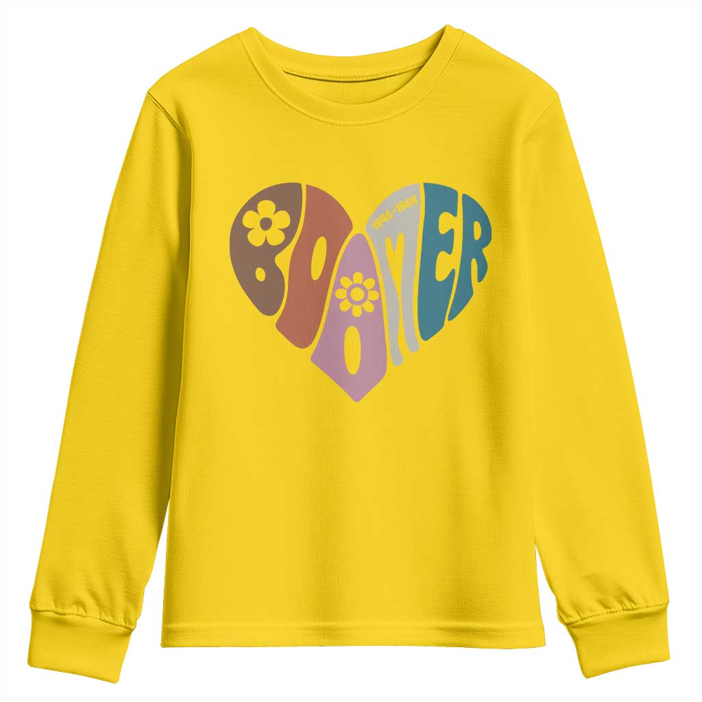Boomers Generation Youth Sweatshirt Vintage 40s 50s 60s Hippe Peace Love Hippy - Wonder Print Shop