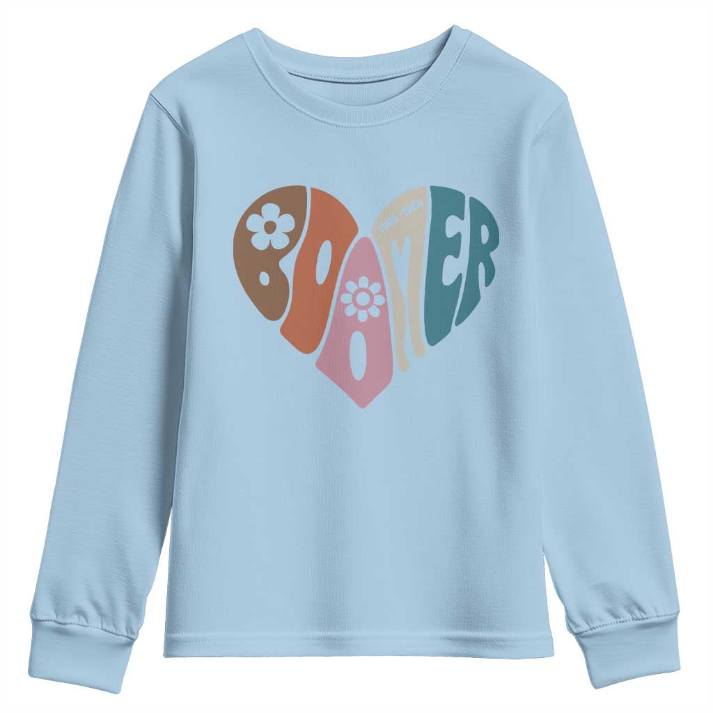Boomers Generation Youth Sweatshirt Vintage 40s 50s 60s Hippe Peace Love Hippy - Wonder Print Shop
