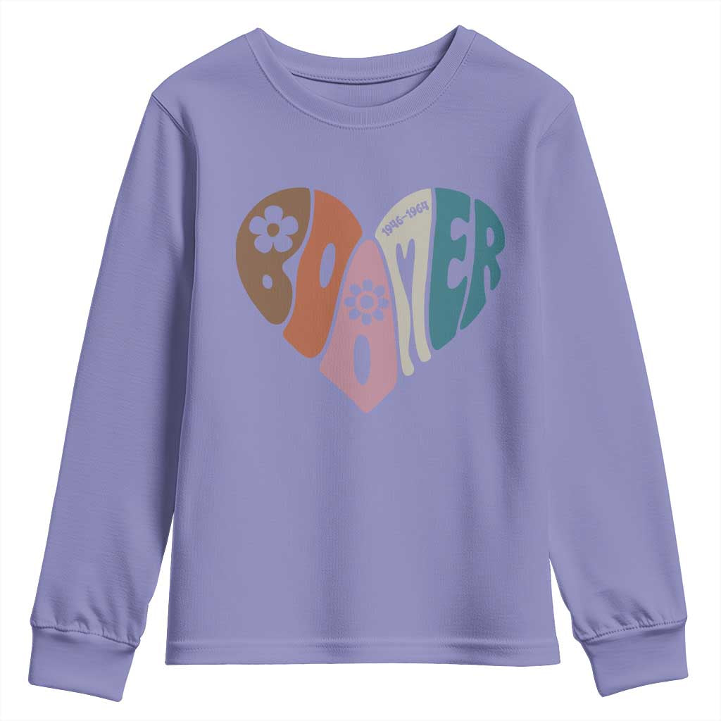 Boomers Generation Youth Sweatshirt Vintage 40s 50s 60s Hippe Peace Love Hippy - Wonder Print Shop