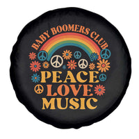 Baby Boomers Generation Spare Tire Cover Peace Love Music 60s Hippe - Wonder Print Shop