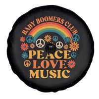 Baby Boomers Generation Spare Tire Cover Peace Love Music 60s Hippe - Wonder Print Shop