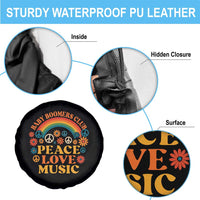 Baby Boomers Generation Spare Tire Cover Peace Love Music 60s Hippe - Wonder Print Shop
