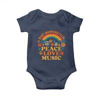 Baby Boomers Generation Baby Onesie Peace Love Music 60s Hippe - Wonder Print Shop