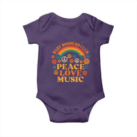 Baby Boomers Generation Baby Onesie Peace Love Music 60s Hippe - Wonder Print Shop