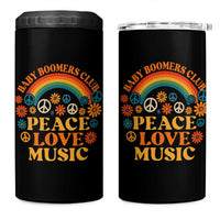 Baby Boomers Generation 4 in 1 Can Cooler Tumbler Peace Love Music 60s Hippe - Wonder Print Shop