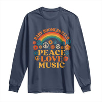 Baby Boomers Generation Long Sleeve Shirt Peace Love Music 60s Hippe - Wonder Print Shop