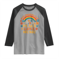Baby Boomers Generation Raglan Shirt Peace Love Music 60s Hippe - Wonder Print Shop