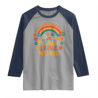 Baby Boomers Generation Raglan Shirt Peace Love Music 60s Hippe - Wonder Print Shop