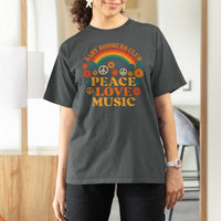 Baby Boomers Generation T Shirt For Women Peace Love Music 60s Hippe - Wonder Print Shop