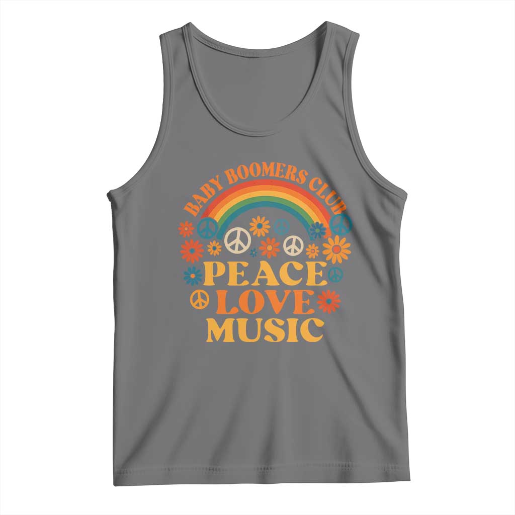 Baby Boomers Generation Tank Top Peace Love Music 60s Hippe - Wonder Print Shop