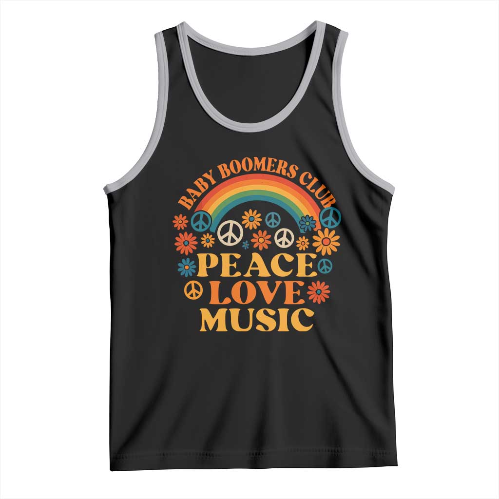 Baby Boomers Generation Tank Top Peace Love Music 60s Hippe - Wonder Print Shop