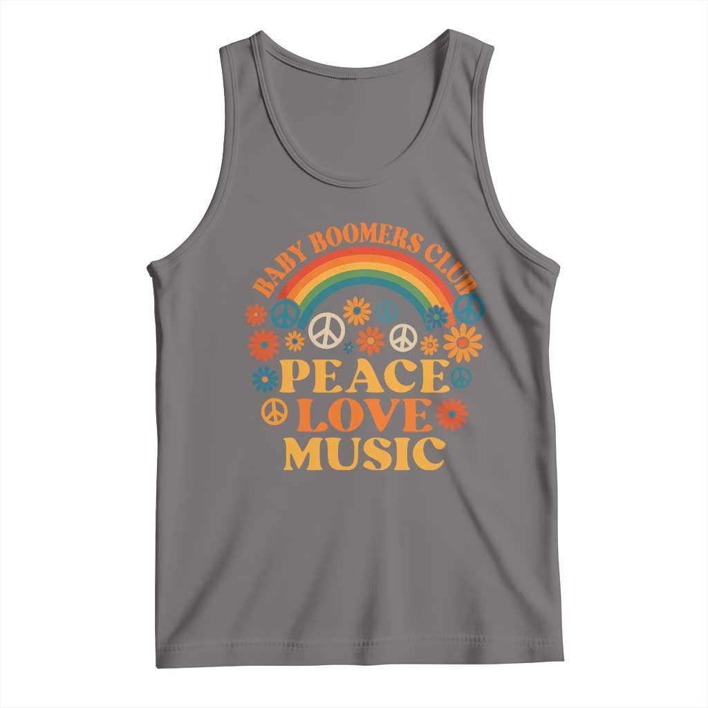 Baby Boomers Generation Tank Top Peace Love Music 60s Hippe - Wonder Print Shop