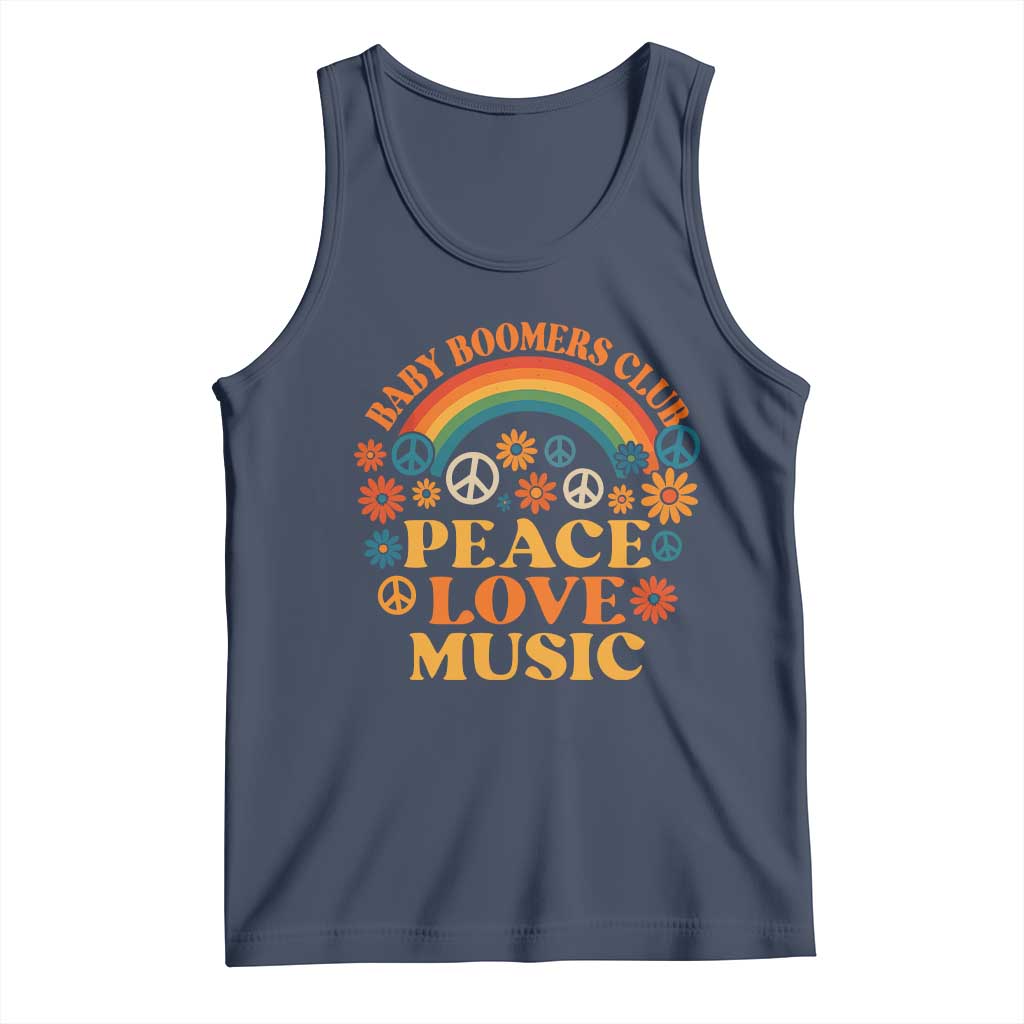 Baby Boomers Generation Tank Top Peace Love Music 60s Hippe - Wonder Print Shop