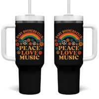 Baby Boomers Generation Tumbler With Handle Peace Love Music 60s Hippe - Wonder Print Shop