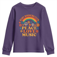 Baby Boomers Generation Youth Sweatshirt Peace Love Music 60s Hippe - Wonder Print Shop