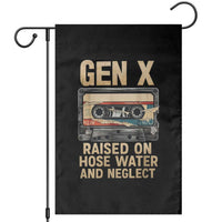 Gen X Garden Flag Vintage Cassette Tape Raised On Hose Water And Neglect Nostalgia - Wonder Print Shop