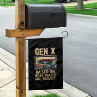 Gen X Garden Flag Vintage Cassette Tape Raised On Hose Water And Neglect Nostalgia - Wonder Print Shop