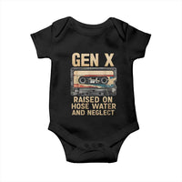 Gen X Baby Onesie Vintage Cassette Tape Raised On Hose Water And Neglect Nostalgia - Wonder Print Shop