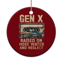 Gen X Ceramic Ornament Vintage Cassette Tape Raised On Hose Water And Neglect Nostalgia - Wonder Print Shop