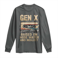 Gen X Long Sleeve Shirt Vintage Cassette Tape Raised On Hose Water And Neglect Nostalgia - Wonder Print Shop