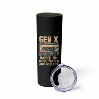 Gen X Skinny Tumbler Vintage Cassette Tape Raised On Hose Water And Neglect Nostalgia - Wonder Print Shop