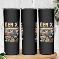 Gen X Skinny Tumbler Vintage Cassette Tape Raised On Hose Water And Neglect Nostalgia - Wonder Print Shop