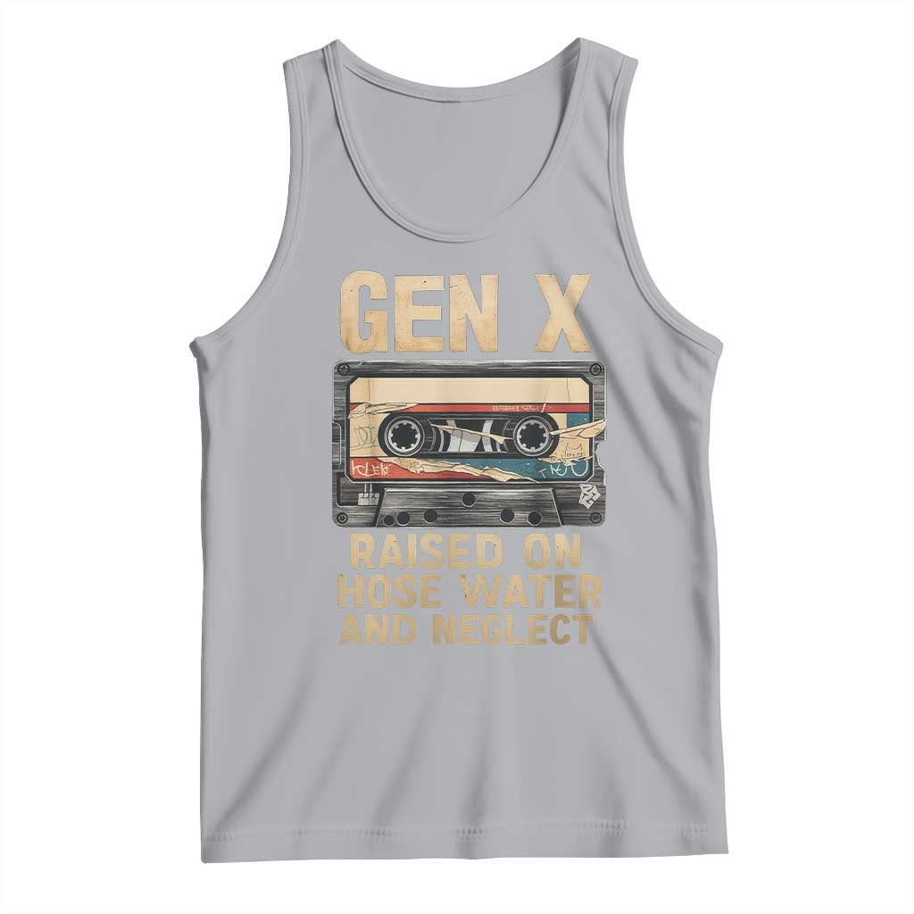 Gen X Tank Top Vintage Cassette Tape Raised On Hose Water And Neglect Nostalgia - Wonder Print Shop