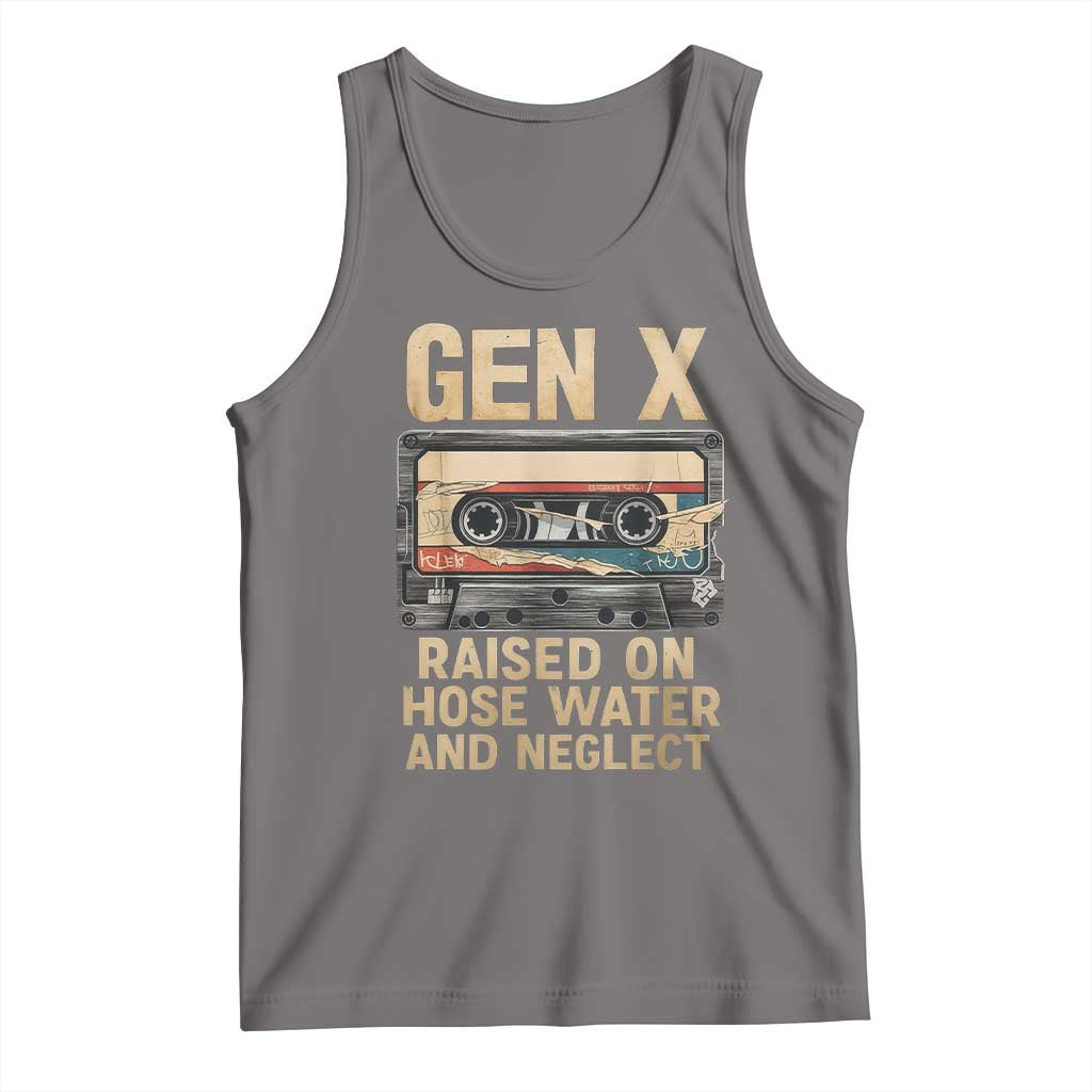 Gen X Tank Top Vintage Cassette Tape Raised On Hose Water And Neglect Nostalgia - Wonder Print Shop