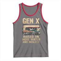 Gen X Tank Top Vintage Cassette Tape Raised On Hose Water And Neglect Nostalgia - Wonder Print Shop