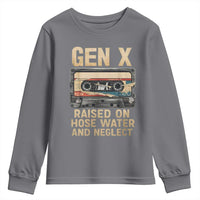 Gen X Youth Sweatshirt Vintage Cassette Tape Raised On Hose Water And Neglect Nostalgia - undefined
