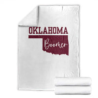 Oklahoma Boomer Throw Blanket - Wonder Print Shop
