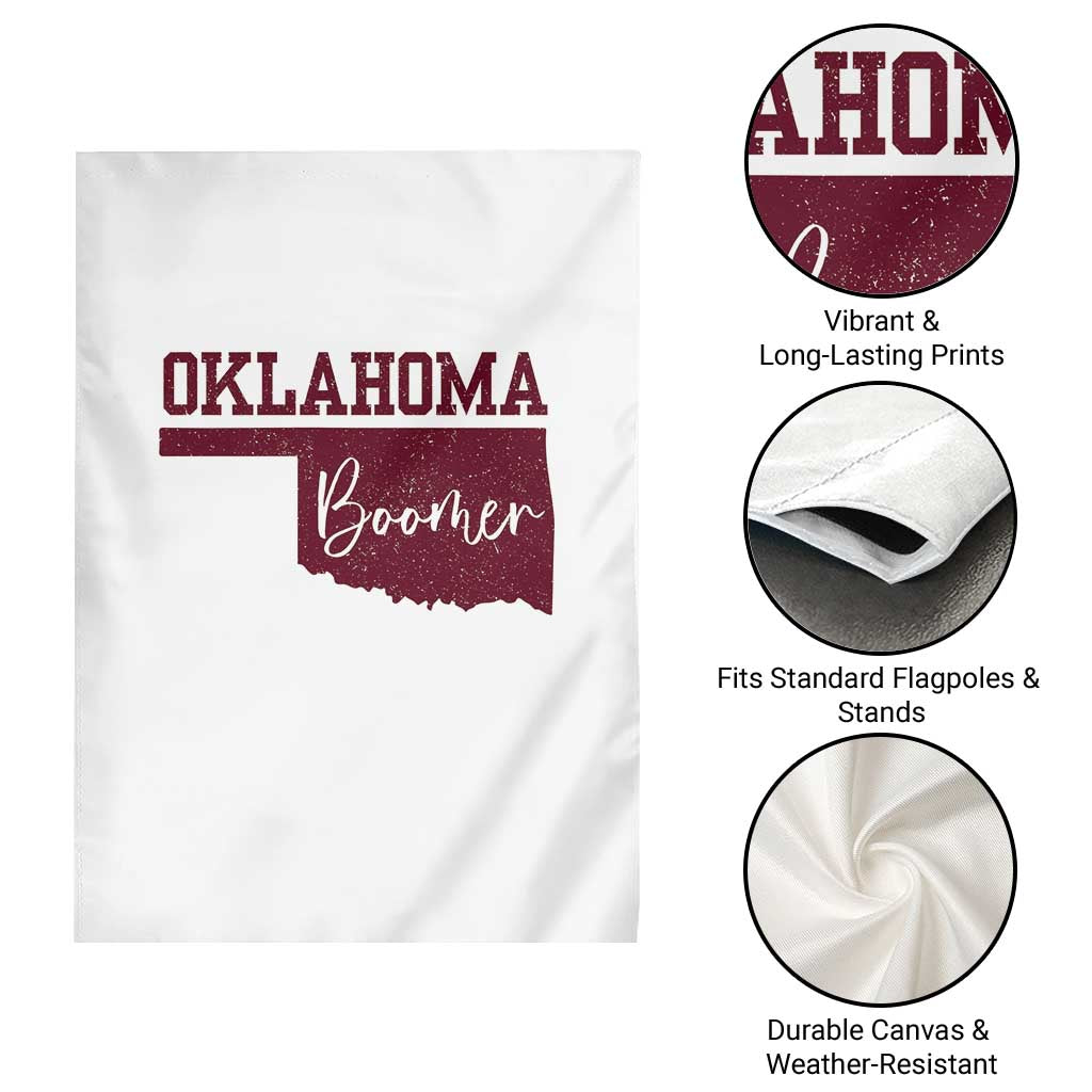 Oklahoma Boomer Garden Flag - Wonder Print Shop