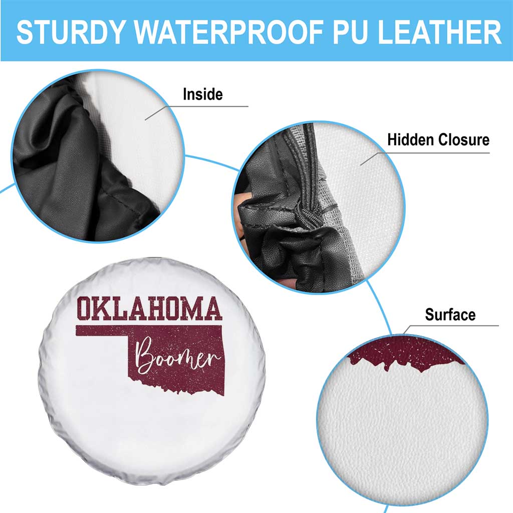 Oklahoma Boomer Spare Tire Cover - Wonder Print Shop