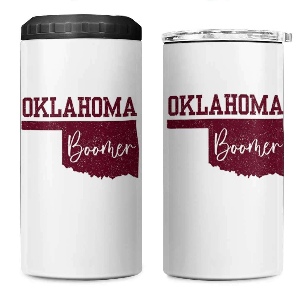 Oklahoma Boomer 4 in 1 Can Cooler Tumbler - Wonder Print Shop