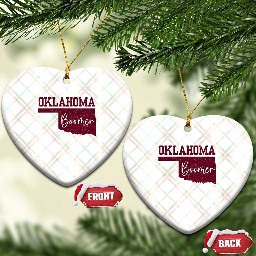 Oklahoma Boomer Ceramic Ornament - Wonder Print Shop